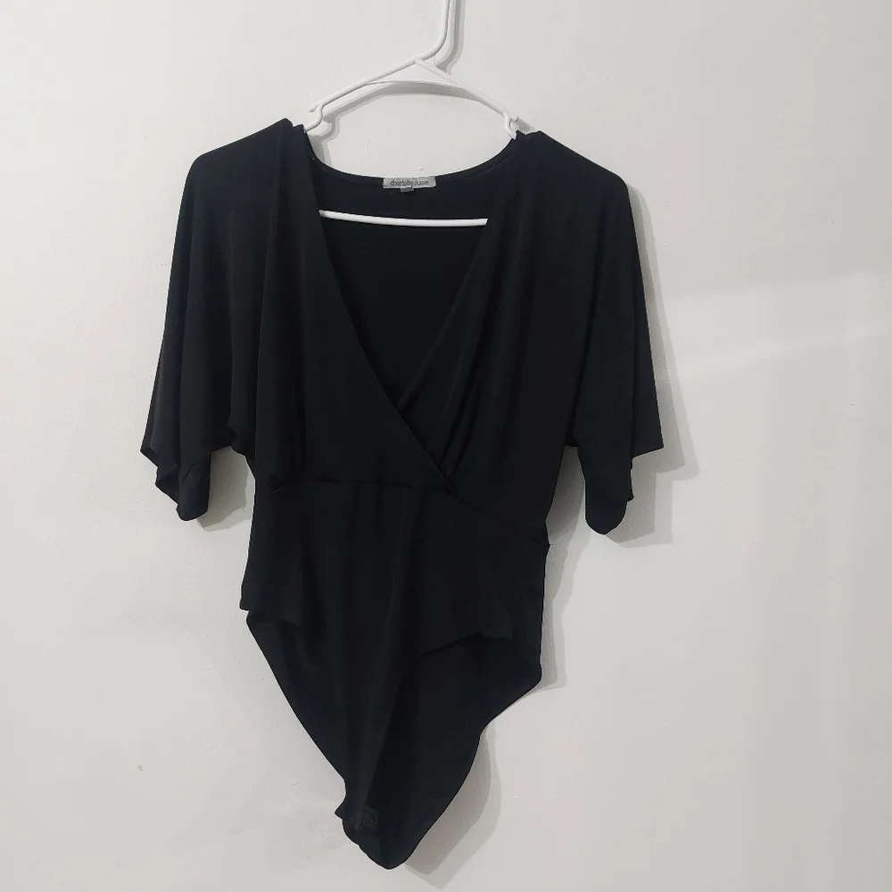 Charlotte Russe Black Bodysuite Size: M